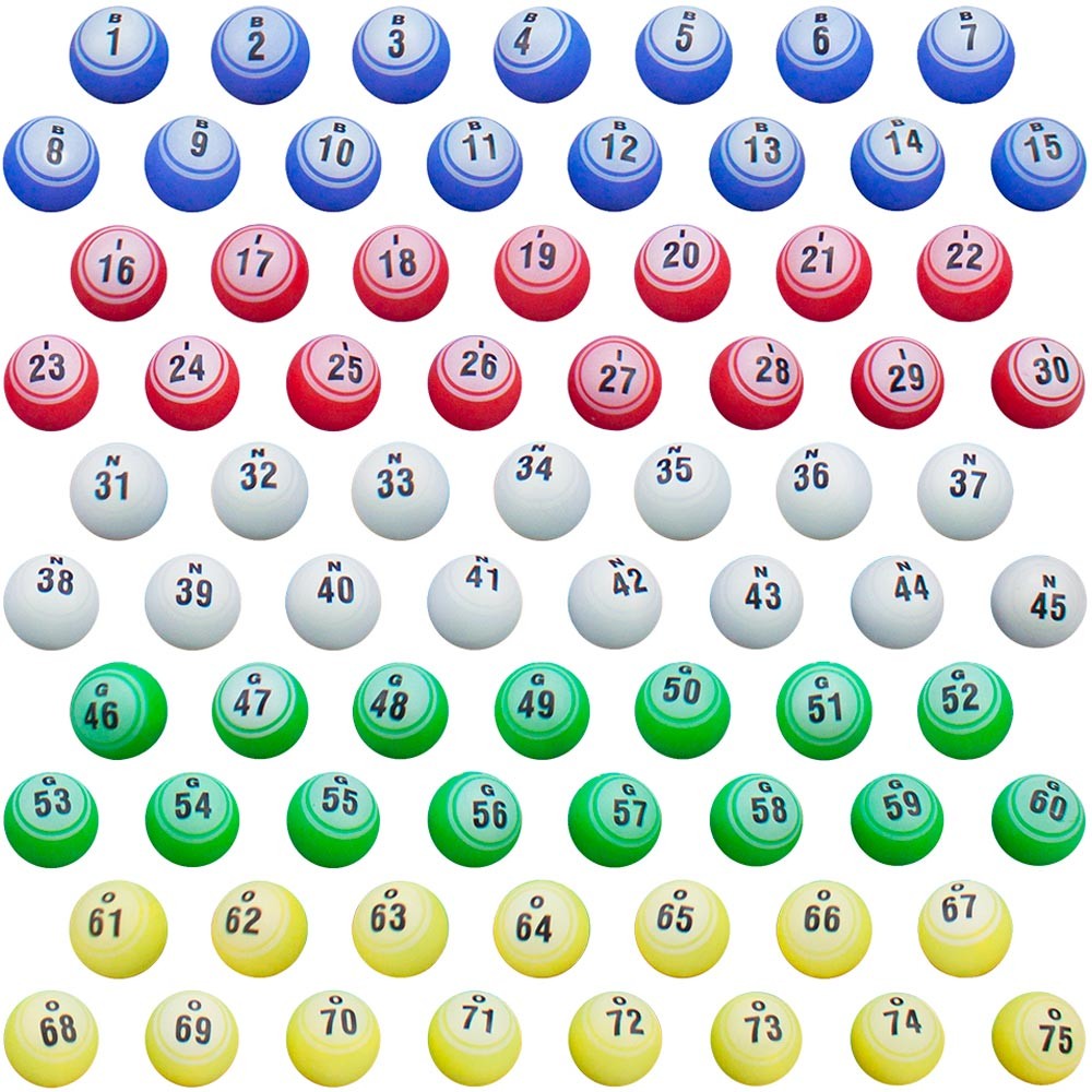 Custom bingo balls pictures